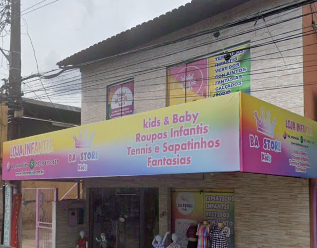 Fachada real da loja
